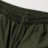 Pigment shirring parachute pants