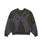 Paneled Washed Sweatshirt