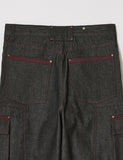 OBLIQUE PATCH DENIM PANTS