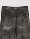 DART BRUSH WIDE DENIM PANTS