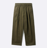 Saturn Two Tuck Wide Twill Pants