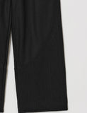 MIXED KNIT WIDE PANTS