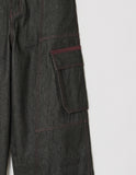 OBLIQUE PATCH DENIM PANTS