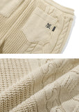 CABLE KNIT WIDE PANTS