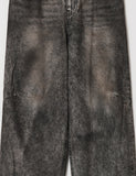 DART BRUSH WIDE DENIM PANTS