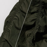 Pigment shirring parachute pants