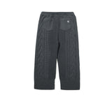 CABLE KNIT WIDE PANTS