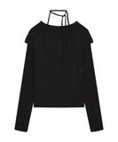 Halter Strap Long Sleeve