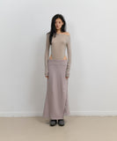 Asymmetric Mermaid Jersey Skirt