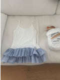 Kimiha Check Frill Layered Sleeveless