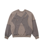 Paneled Washed Sweatshirt