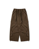 Snap Oblique Cargo Balloon Pants