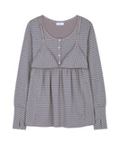 Layered Bra Flare Top