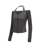Off-Shoulder Halter Jacket