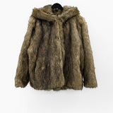 Riven Fur Hooded Jacket