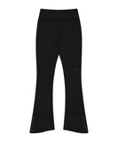 Button Slit Bootcut Pants