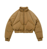 Paneled Down Short Jacket