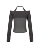 Off-Shoulder Halter Jacket