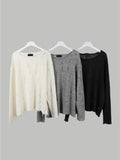 Damage loose fit knit