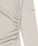 Asym Shoulder Scarf Long Sleeve