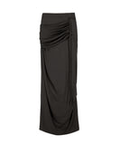 Layering Draped Maxi Skirt