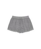 Reversible Plaid Track Shorts