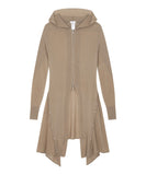 Detach Panel Knit Hoodie