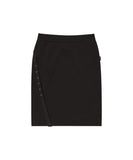 Button Slit Track Skirt