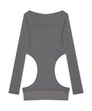 Curved Cut Layered Tee