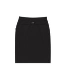 Button Slit Track Skirt