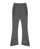 Button Slit Bootcut Pants