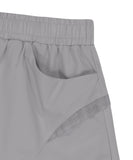 Reversible Plaid Track Shorts