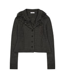 Tassel Collar Knit Cardigan