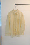 Sheer rounded boxy fit shirt
