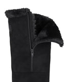 Asym Shearling Wedge Boot