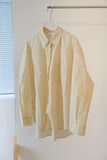 Sheer rounded boxy fit shirt