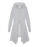 Detach Panel Knit Hoodie