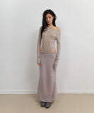 Asymmetric Mermaid Jersey Skirt