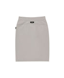 Button Slit Track Skirt