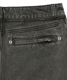 Button Denim Mini Skirt