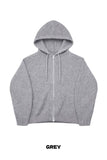 Meliou Crop Knit Hood Zip-Up