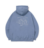 Cloud Cat Embroidered Hoodie