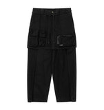 Pocket Layered Oversized Cotton Pants