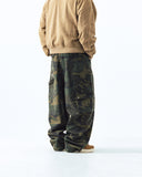 Camo Ripstop Damage Carpenter Wide Pants