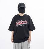 California Vintage Crack Print Short Sleeve T-Shirt