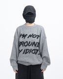 I'm Not Hairy Lettering Knit