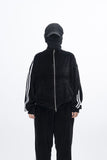 Stua Velour Velvet Set-Up Zip-Up
