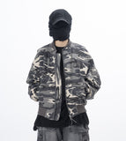 Ricot Shirring Camo MA-1 Jumper