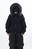 Nero Rivet Raccoon Fleece Zip-Up Hoodie