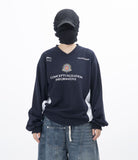 Block Sporty V-Neck Sweatshirt